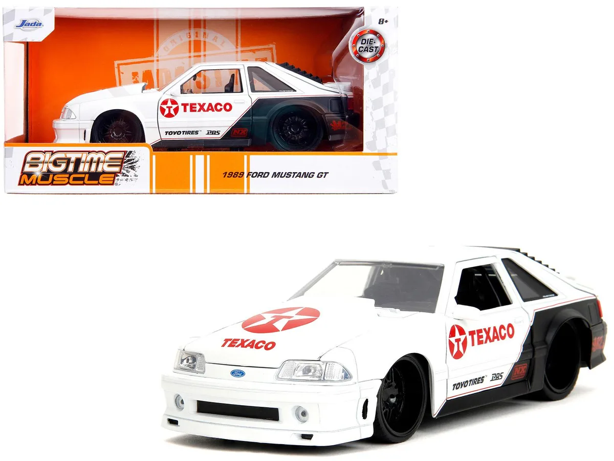 Jada Jada 1989 Ford Mustang GT Texaco 1/24 Diecast — product photo