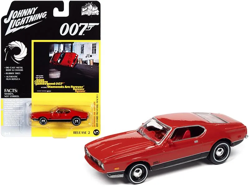 JOHNNY LIGHTNING JOHNNY LIGHTNING 1971 Ford Mustang Mach 1 "Diamonds Are Forever" 1/64 Diecast Vehicle — product photo