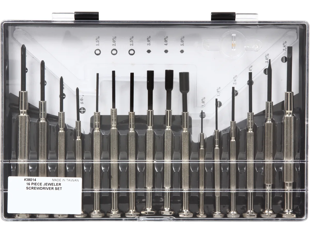 Cables To Go Cables To Go 38014 16-piece Jeweler Screwdriver Set — product photo