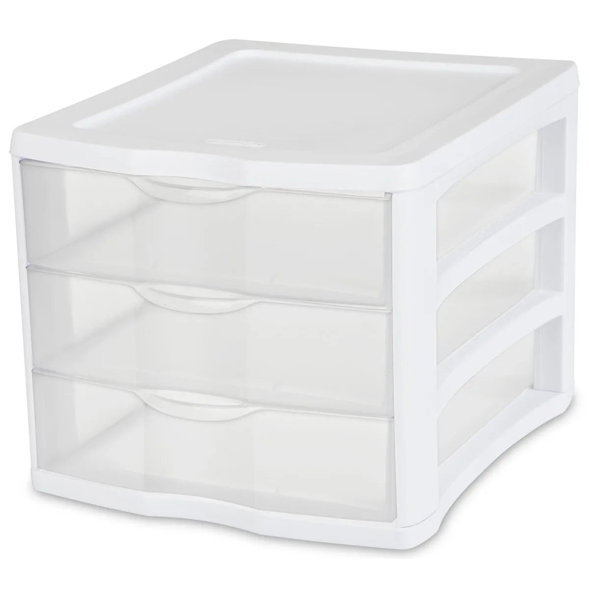 Sterilite Sterilite 3 Drawer Unit White 13 1/2 x 11 x 9 5/8 storage — product photo