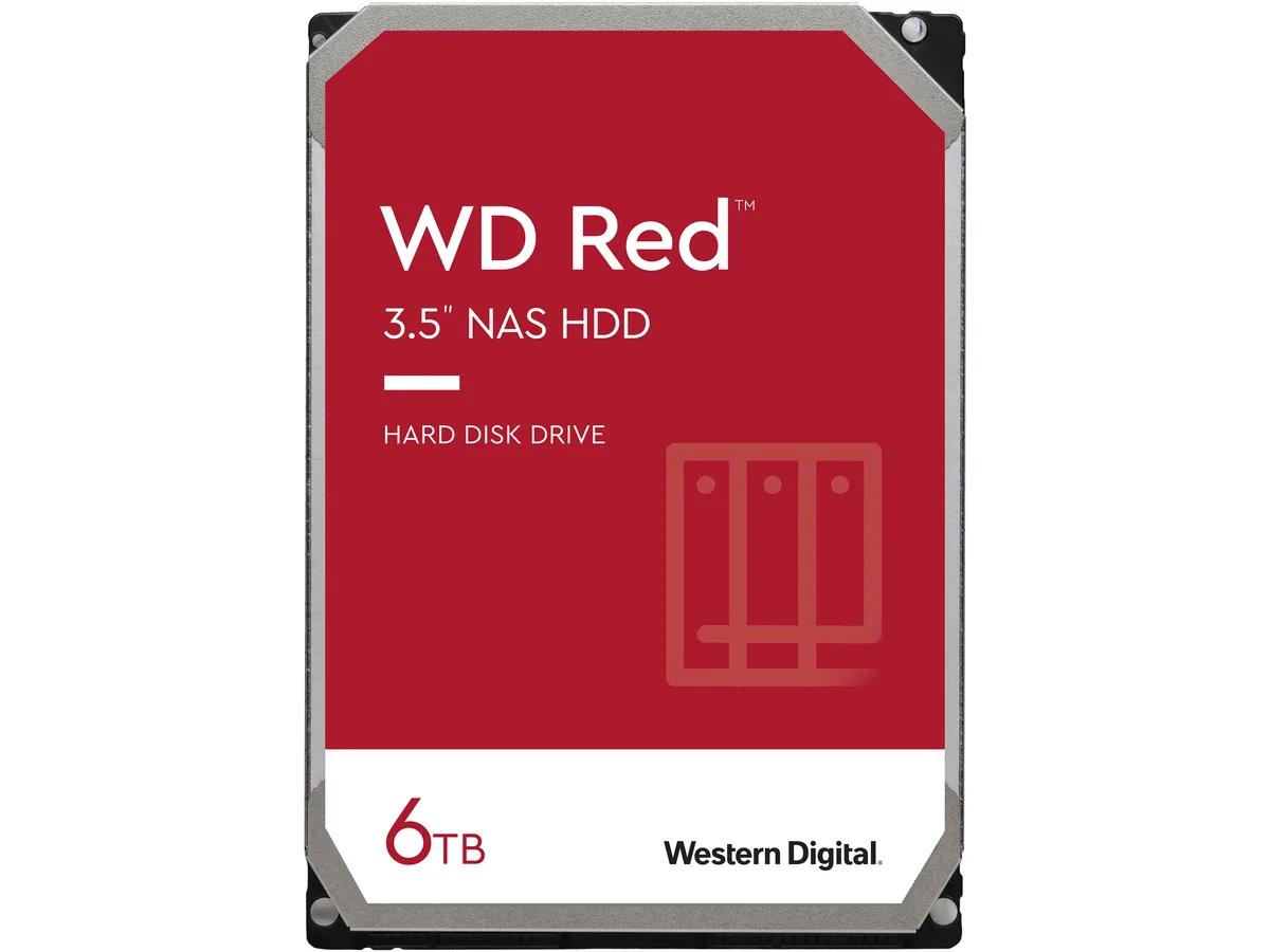 Western Digital Western Digital WD60EFAX 6TB SMR 5400 RPM 256MB SATA 6.0Gb/s 3.5" internal hard drive — product photo