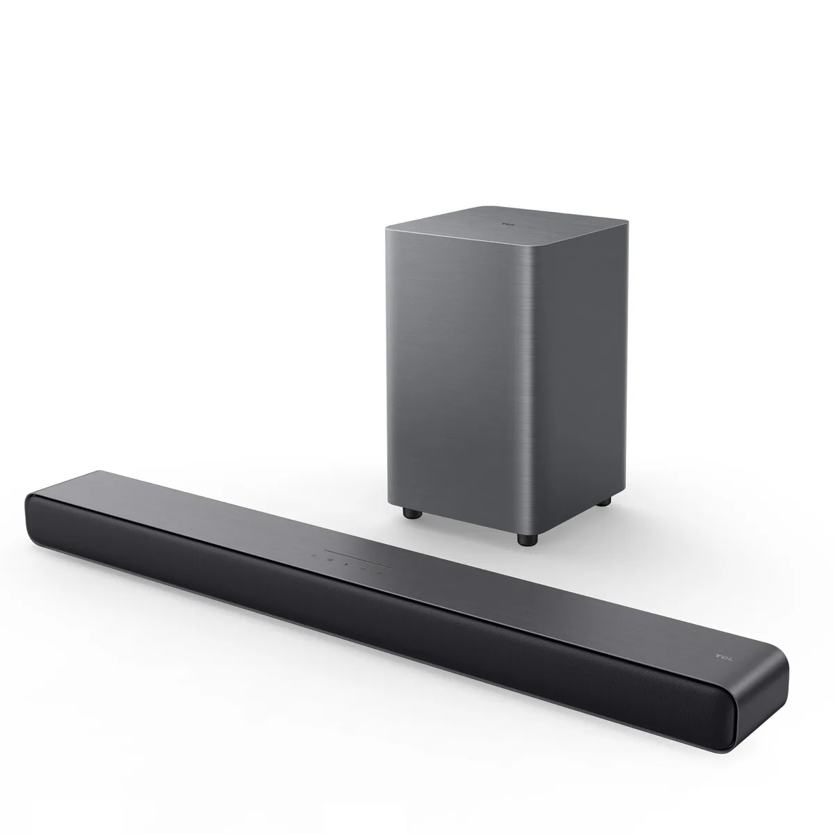 TCL S55H 2.1 Sound Bar 220W Wireless Subwoofer Dolby Atmos DTS:X AI Sonic Auto Room Calibration Black — product photo