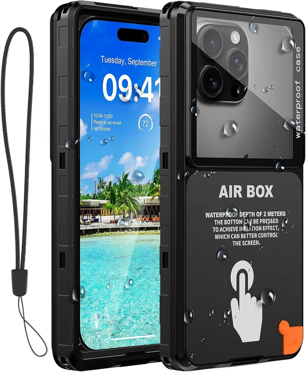 BONAEVER BONAEVER Waterproof Phone Case 6.9" Black — product photo