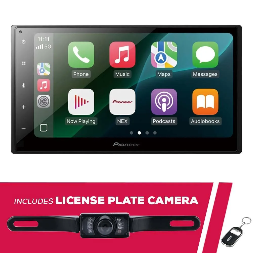 Pioneer Pioneer DMH-1800NEX 6.8" 2-DIN receiver with license plate camera — product photo