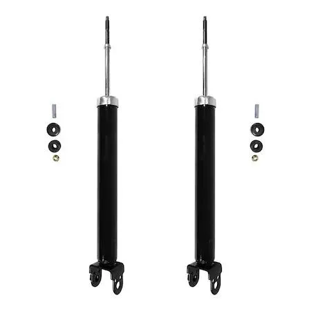 Two silver rear shock absorbers for Nissan Maxima 2009-2014