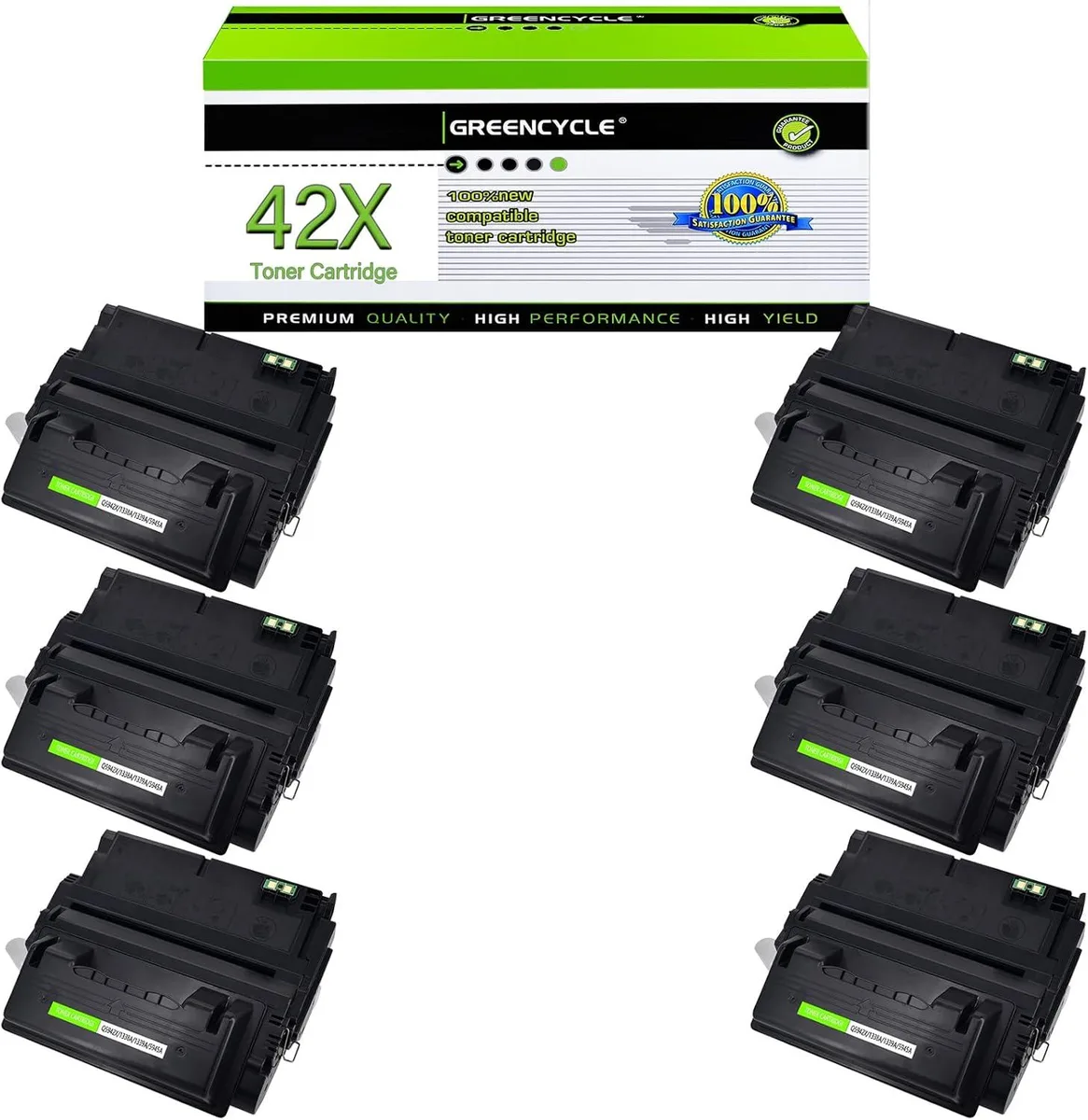 GREENCYCLE GREENCYCLE Q5942X toner cartridge 6-pack black 20000 pages — product photo