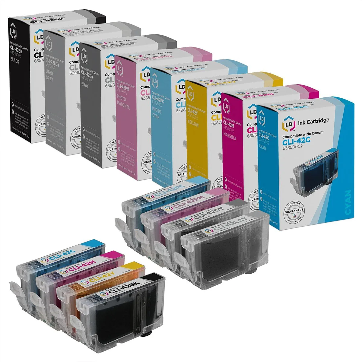 LD Products LD Products Compatible Ink Cartridge Replacement for Canon CLI-42 8-Pack — product photo