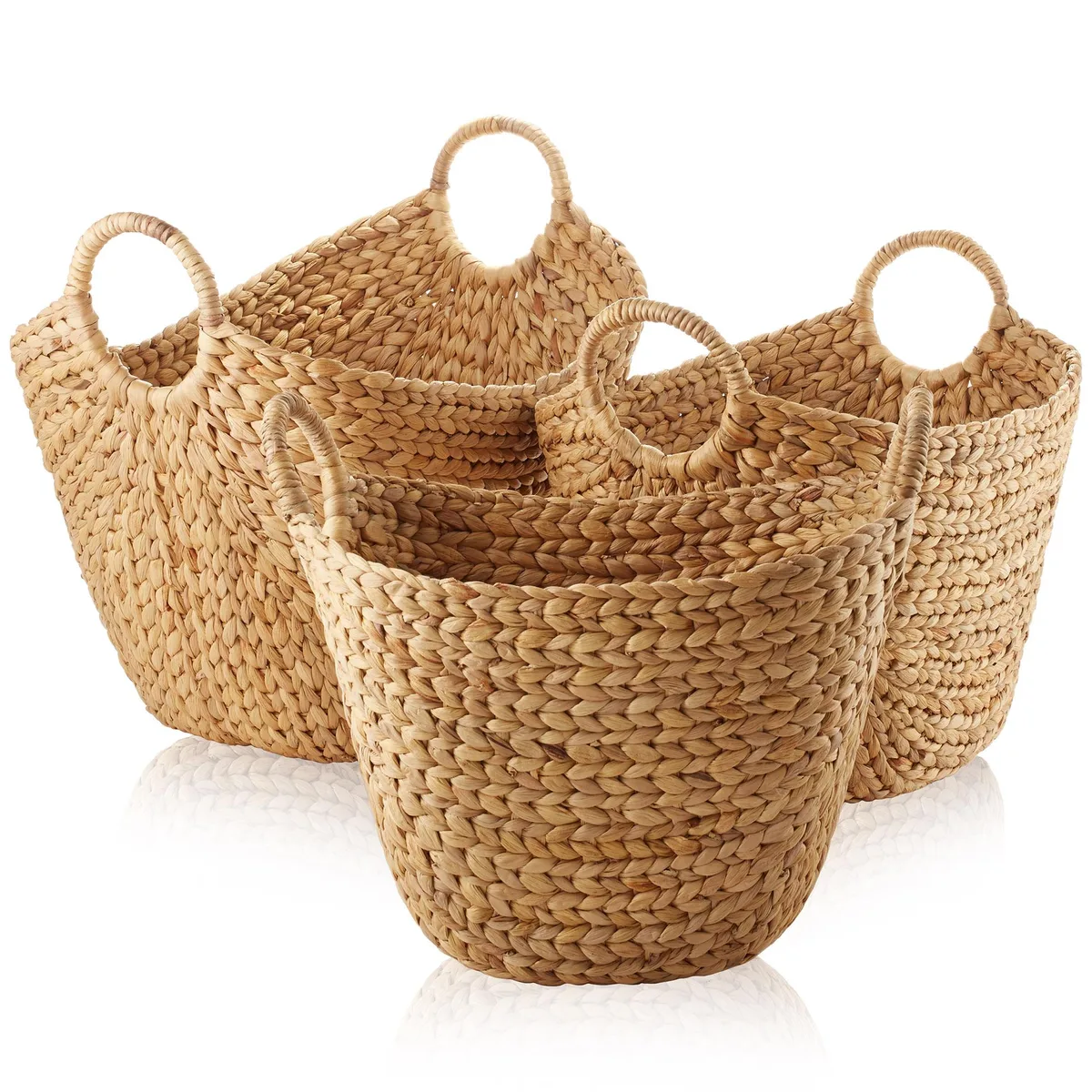 Casafield Casafield STO-B4651-NAT Set of 3 Boat-Shaped Shelving Baskets Natural — product photo