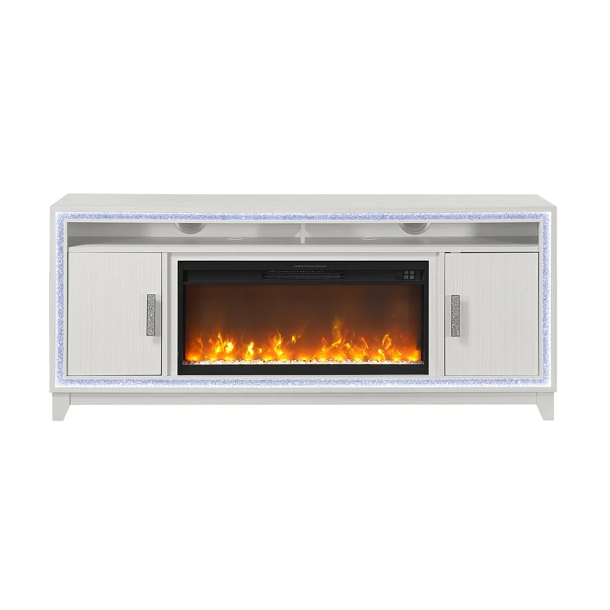 tuphen tuphen Almera White 72 Inch Fireplace — product photo