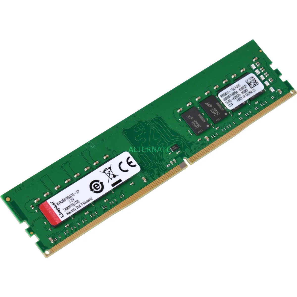 Kingston Technology Corp. Kingston Technology Corp. KCP426ND8/16 16GB DDR4 2666 CL19 desktop RAM — product photo
