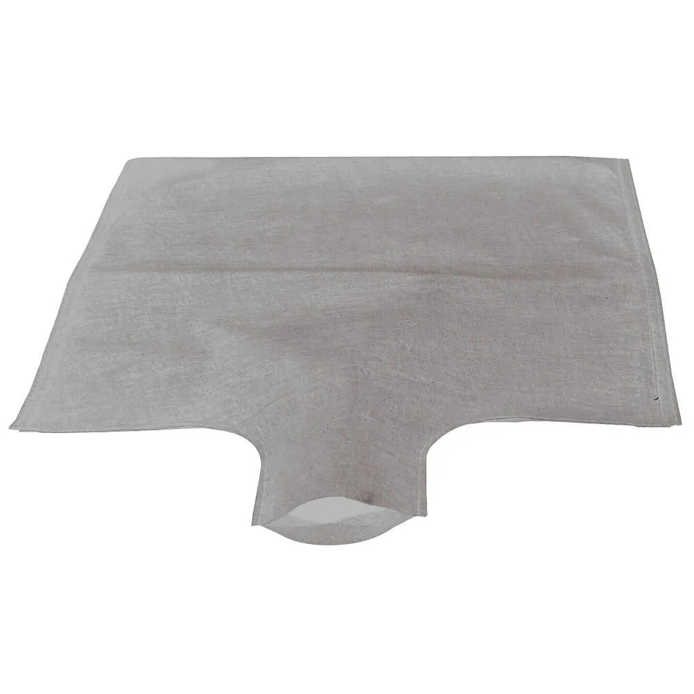 Black polypropylene dewatering filter bag, 12 ft square, flat geo-textile fabric