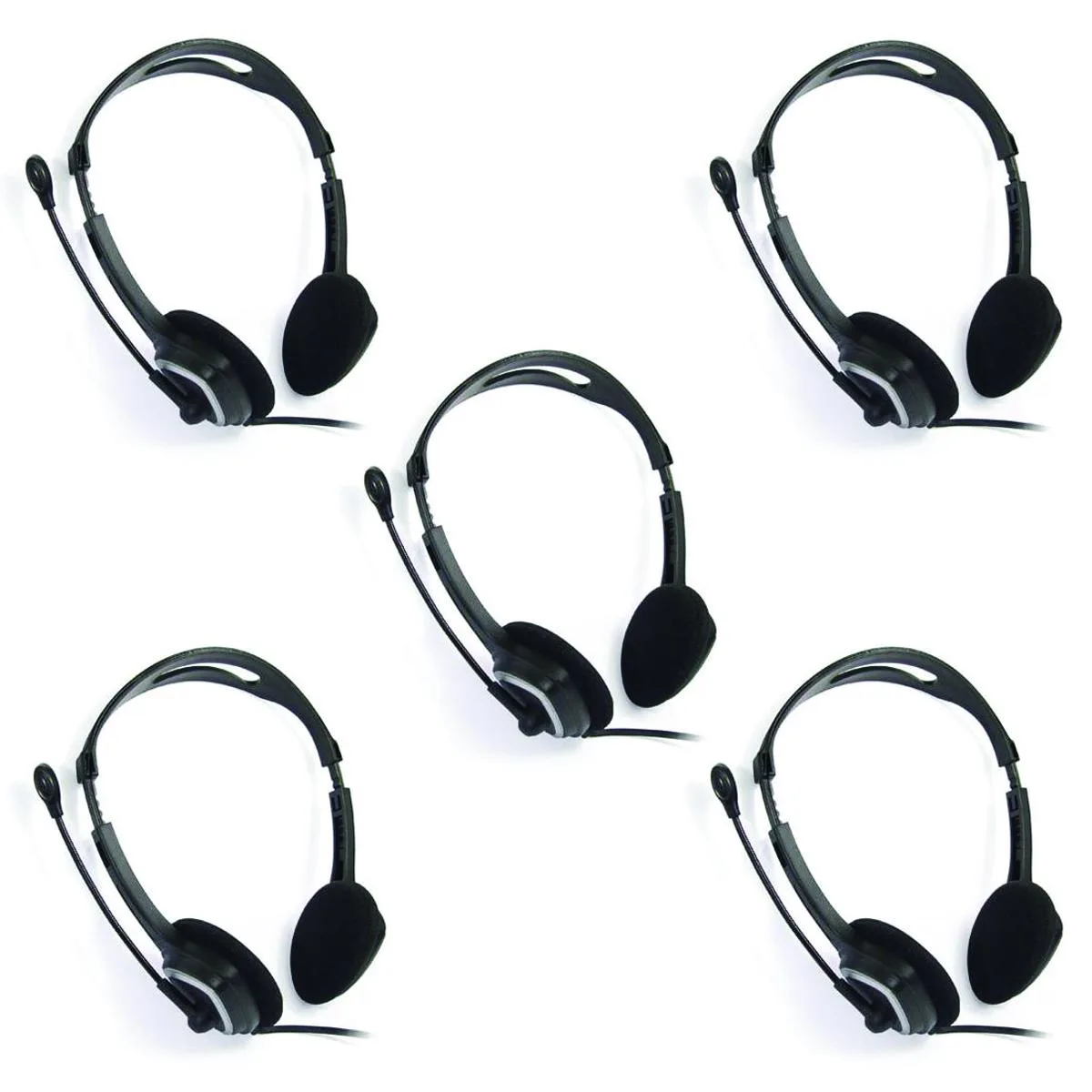 iMicro iMicro IM320 USB Headset with Microphone 5-Pack accessory — product photo