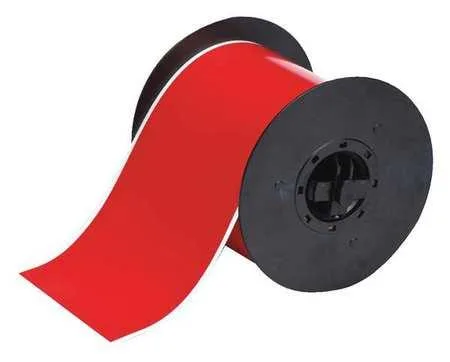 Brady Brady B30C-4000-595-RD Red Vinyl Label Tape 4 in 100 ft — product photo