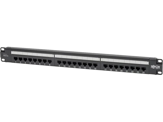 Tripp Lite Tripp Lite N252-P24 Cat6 24-Port PoE+ Patch Panel 1U — product photo