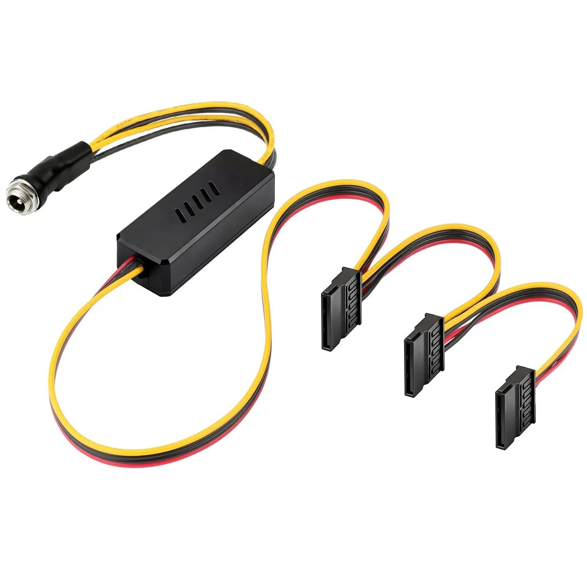 LORDWORLD LORDWORLD DC 5.5x2.5mm to 3 SATA Power Cable 31.5in 12V to 5V Step-Down — product photo