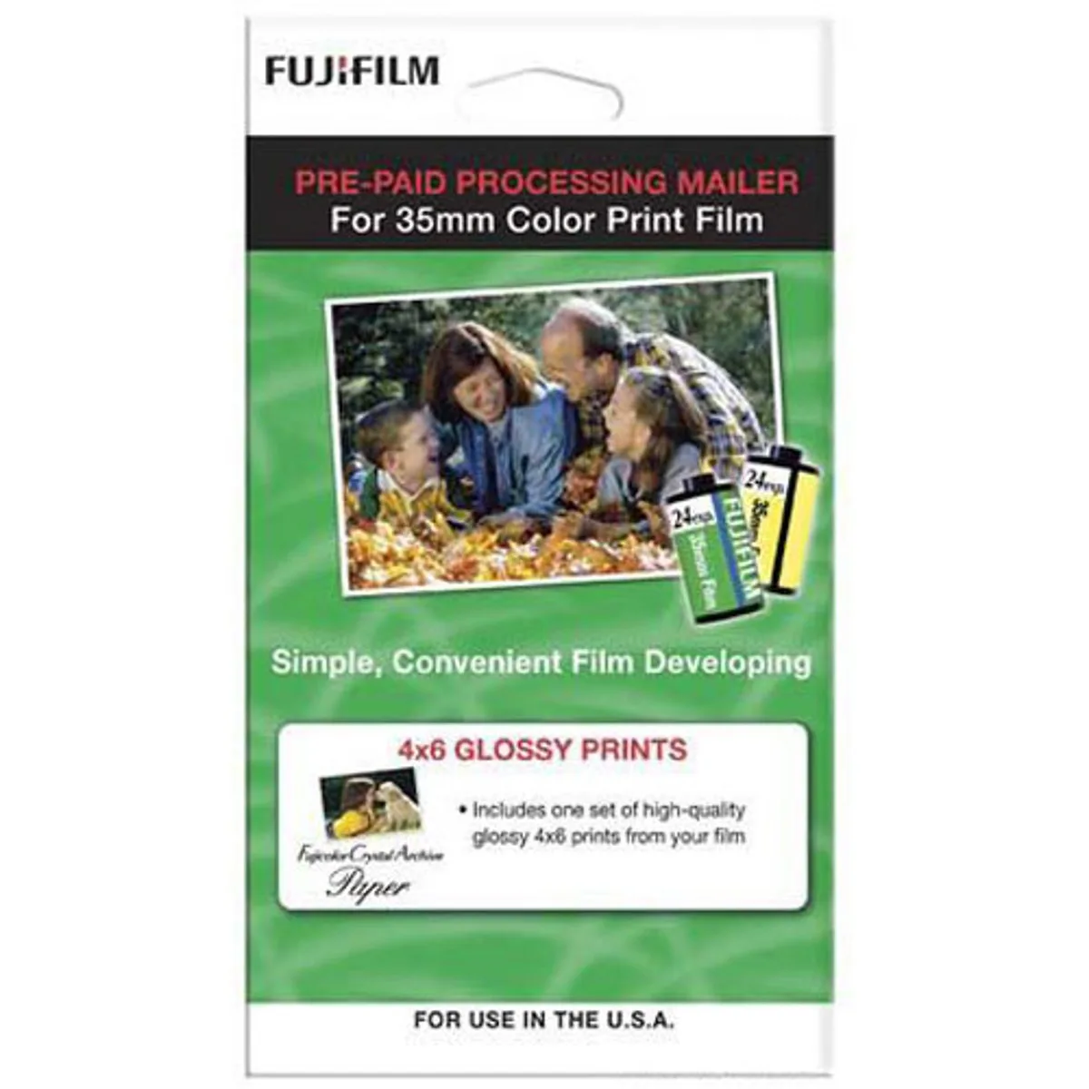 FUJIFILM FUJIFILM 35mm Slide Film Mailer 36 Exposure 5 Pack #01000455 — product photo