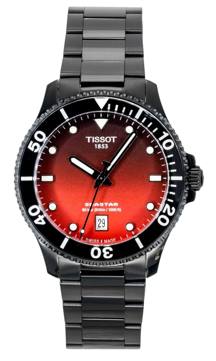 Tissot Tissot SeaStar 1000 T120.410.33.421.00 40.00 mm Red And Black Dial Quartz Watch — product photo