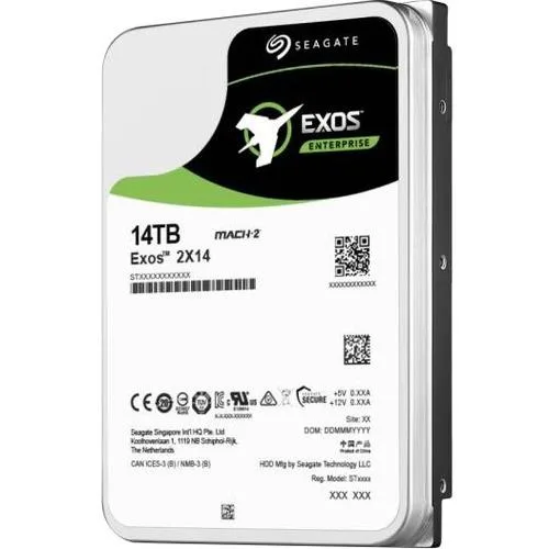 Seagate Seagate ST14000NM0001Product Exos 2X14 14 TB 3.5" SAS 12Gb/s internal hard drive — product photo