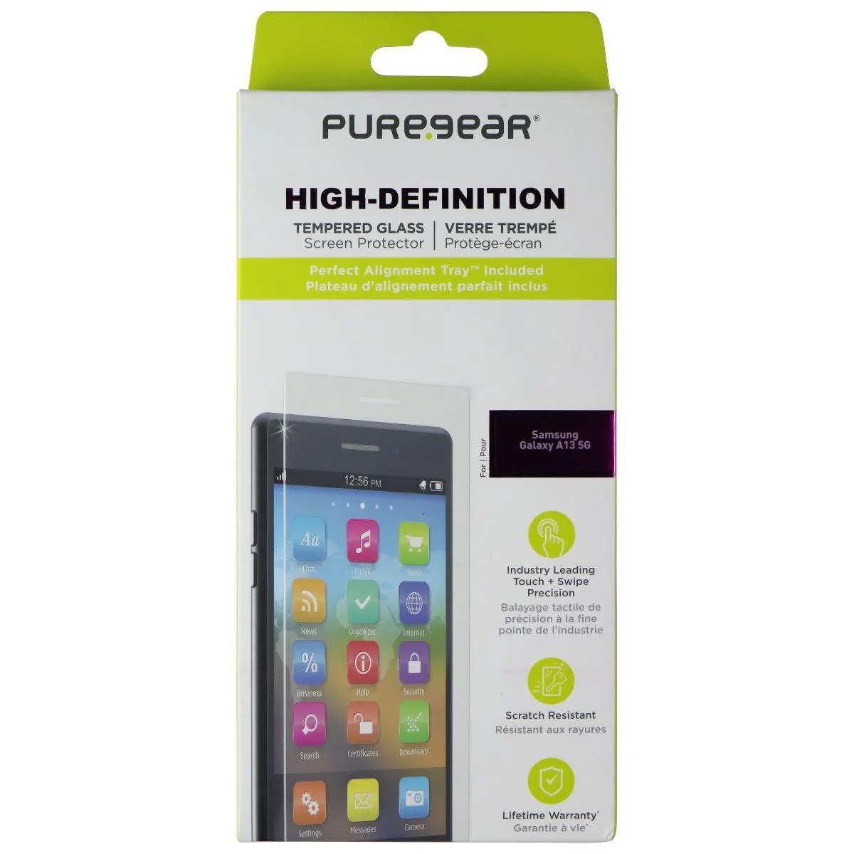 PureGear PureGear High-Definition Tempered Glass Screen Protector for Samsung Galaxy A13 5G — product photo