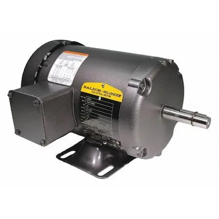 Baldor-Reliance M3531 three-phase motor, 1/4 HP, 56 frame, steel frame, totally enclosed fan cooled, rigid base
