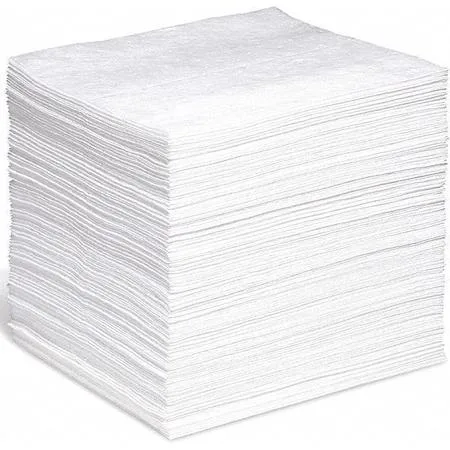 White rectangular absorbent pad, 15 by 18 inches, scrim reinforced
