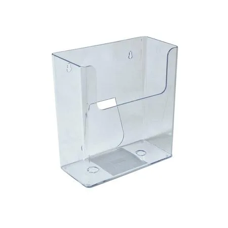 Azar Displays Azar Displays 1-Pocket Poly Wall File Clear 4-Pack 252415 — product photo
