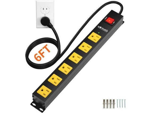 LORDWORLD LORDWORLD 2700J 6-Outlet Surge Protector 6ft Cord — product photo