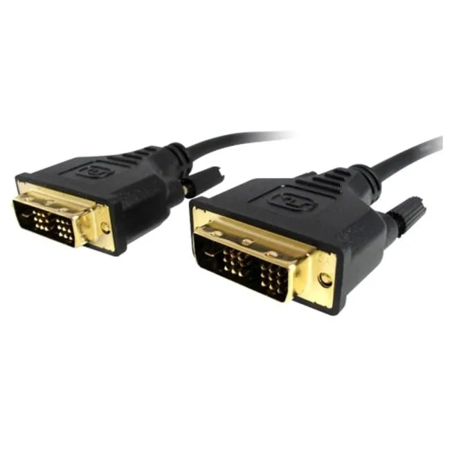 Three-foot black DVI-D cable with low-profile gold connectors