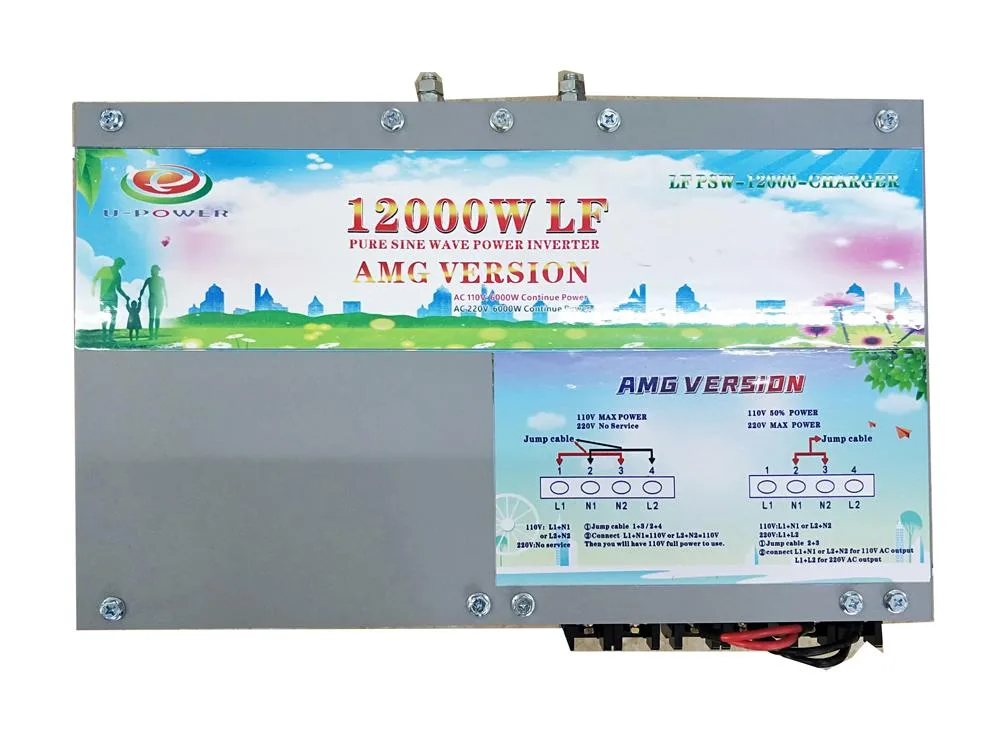 u-power u-power 48000W Peak 12000W Power Inverter 12V 110V 220V 60Hz Split Phase Pure Sine Wave UPS Charger LCD — product photo
