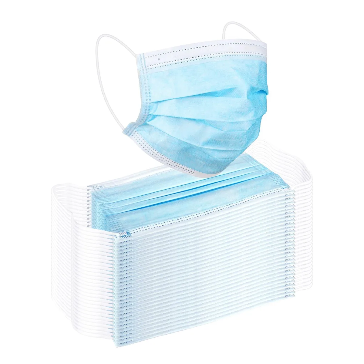 Be Smart Get Prepared 3 Ply Face Mask 50 Pack White — product photo