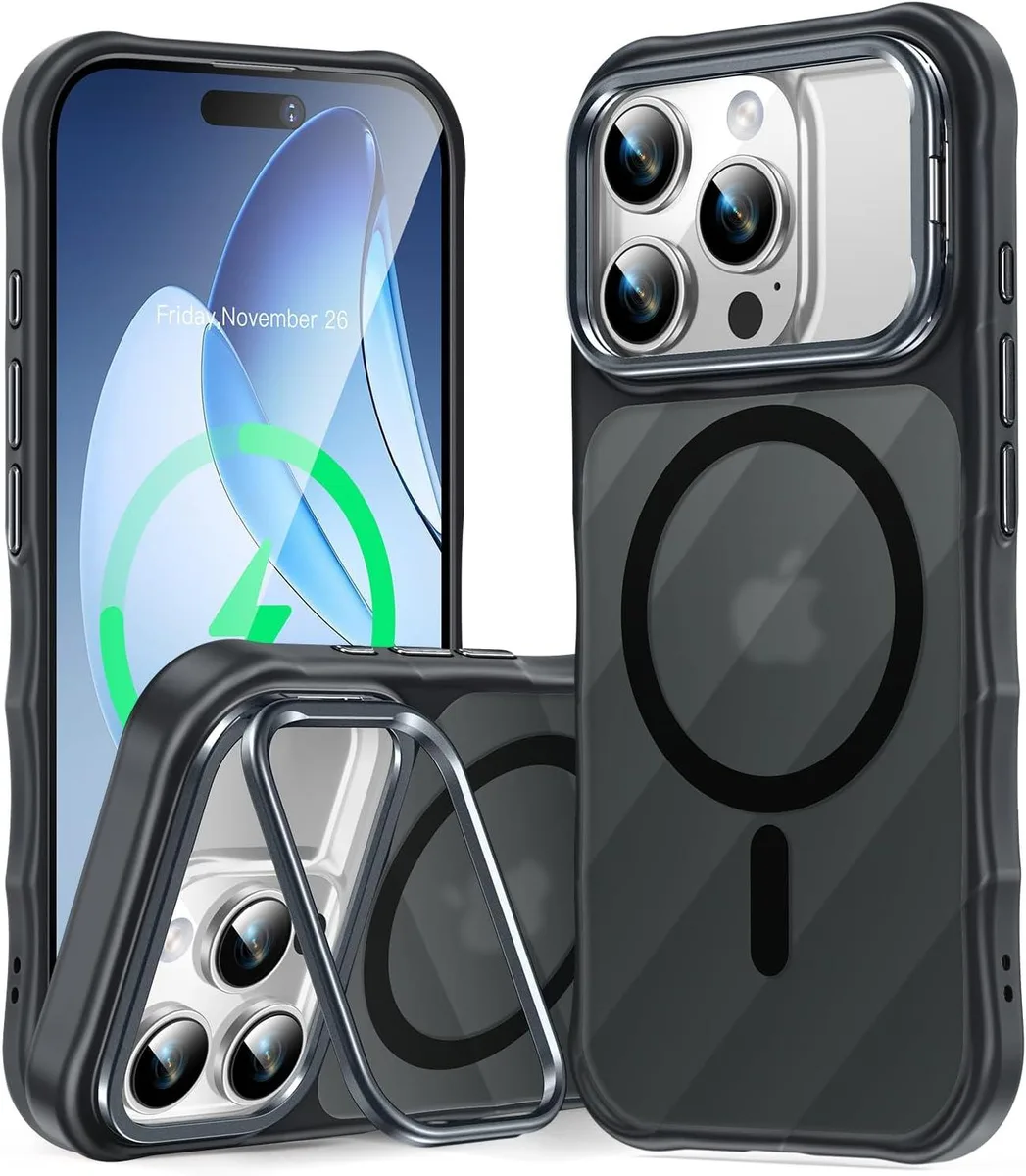 Transcend Transcend iPhone 16 Pro Max 6.9 Case Camera Ring Stand Wave Magnetic Back — product photo