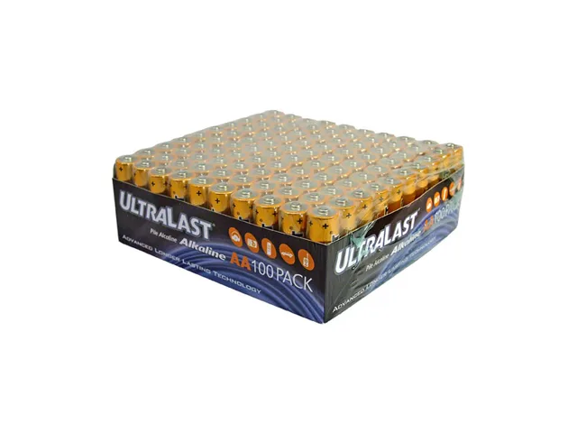 Ultralast Ultralast ULA100AAB AA alkaline standard battery 100-pack 1.5V — product photo