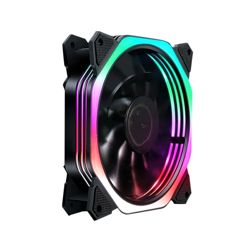 EN-Labs EN-Labs 4LAYLED12025MX 120mm case fan 1100 RPM 28 dBA multi-color LED hydraulic bearing 3/4-pin — product photo