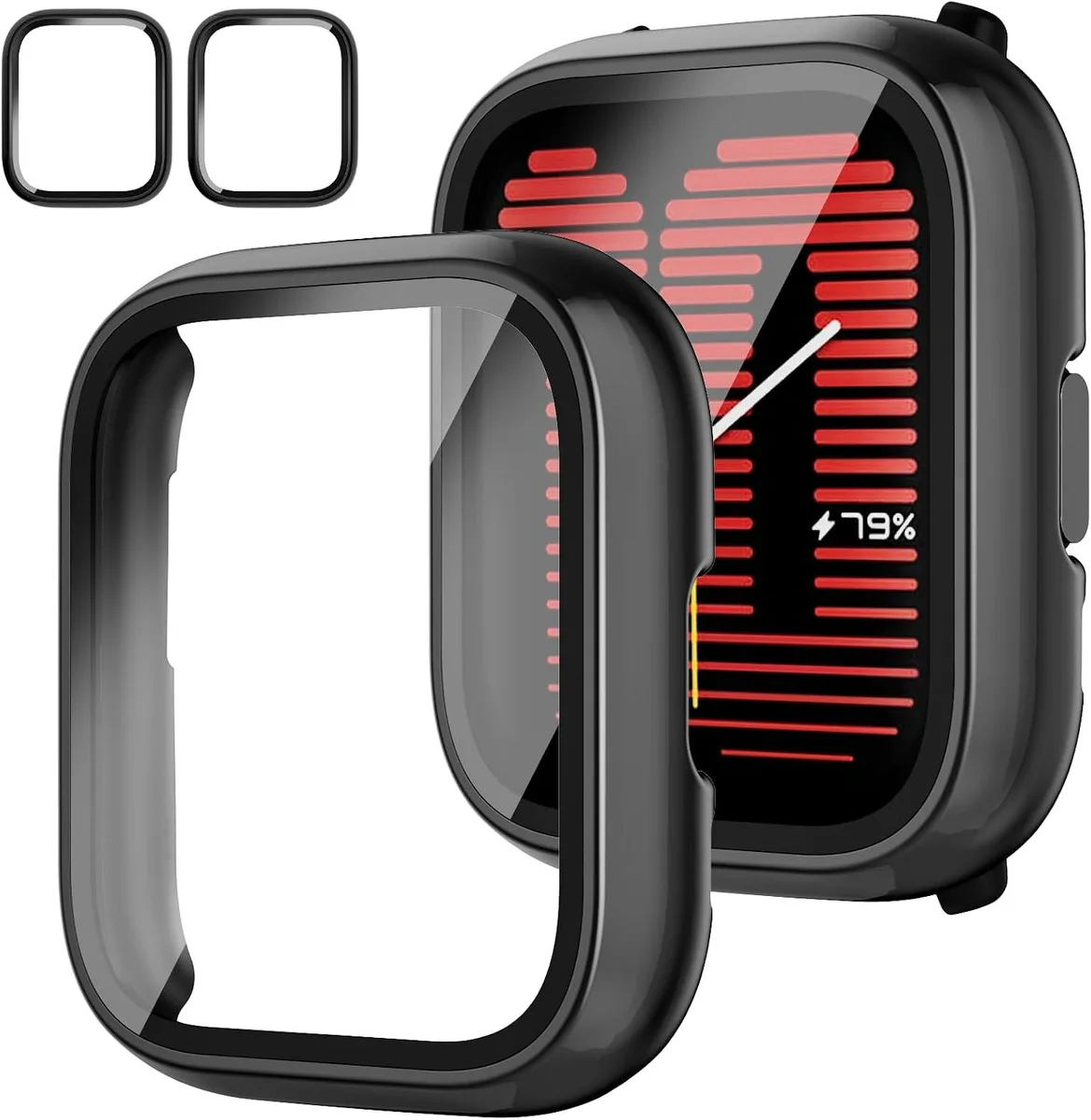 ETEIZU ETEIZU 2-Pack Screen Protector Case for Amazfit Active 2023 (A2211) accessory — product photo