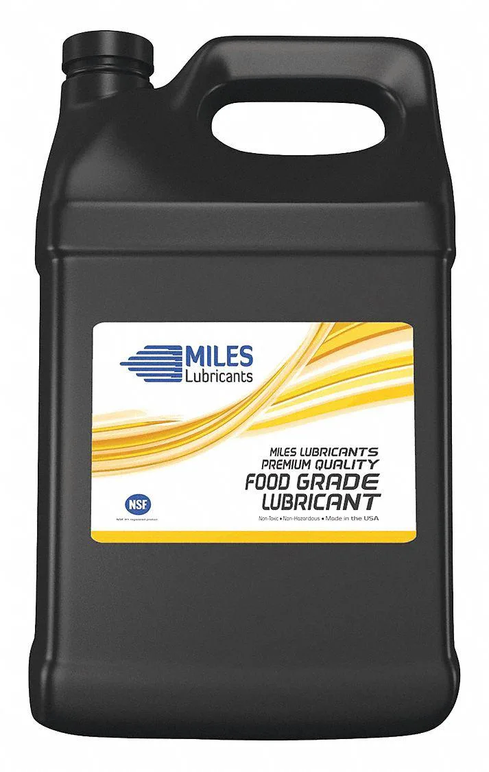 Yellow one-gallon gear oil jug with handle and cap
