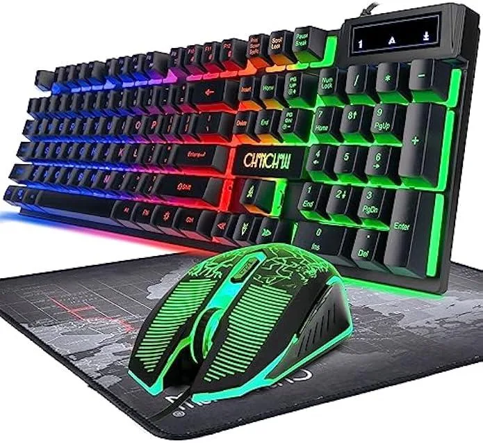 TAURKENAM TAURKENAM Gaming Keyboard and Mouse Combo 4800DPI Rainbow Backlit — product photo