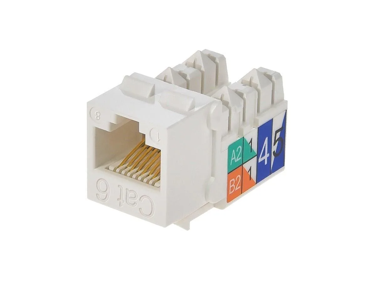 Monoprice Inc. Monoprice Inc. 5384 Cat6 punch-down keystone jack white — product photo