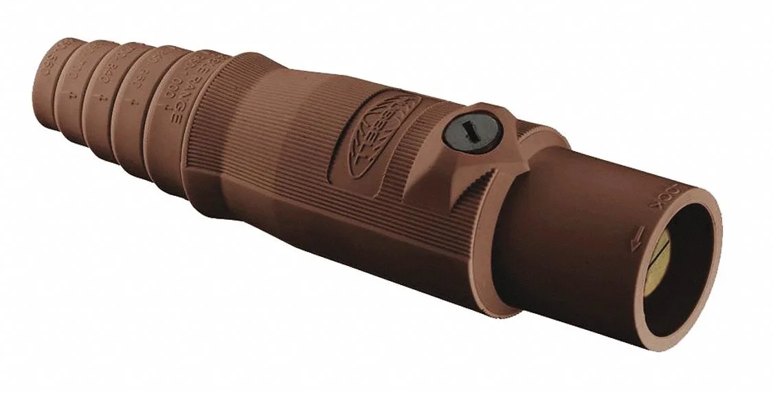 Hubbell Incorporated Hubbell HBL300MBN Series 16 Single Pole Connector Brown — product photo