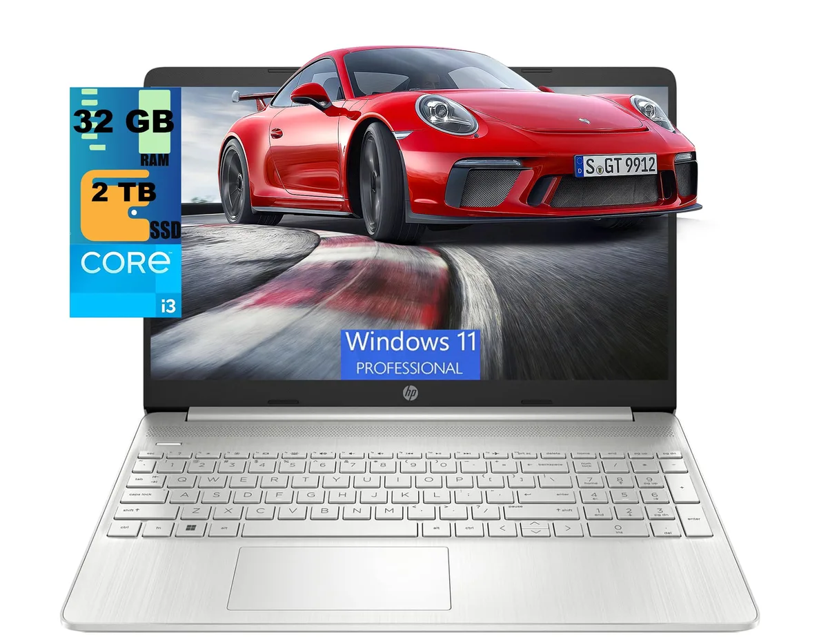 HP HP 15 laptop i3-1115G4 32GB 2TB Silver — product photo
