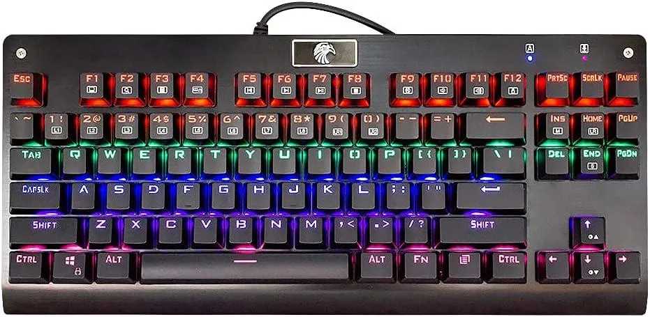 BFKK BFKK 87-Key Tenkeyless Mechanical Gaming Keyboard Brown Switches Black — product photo