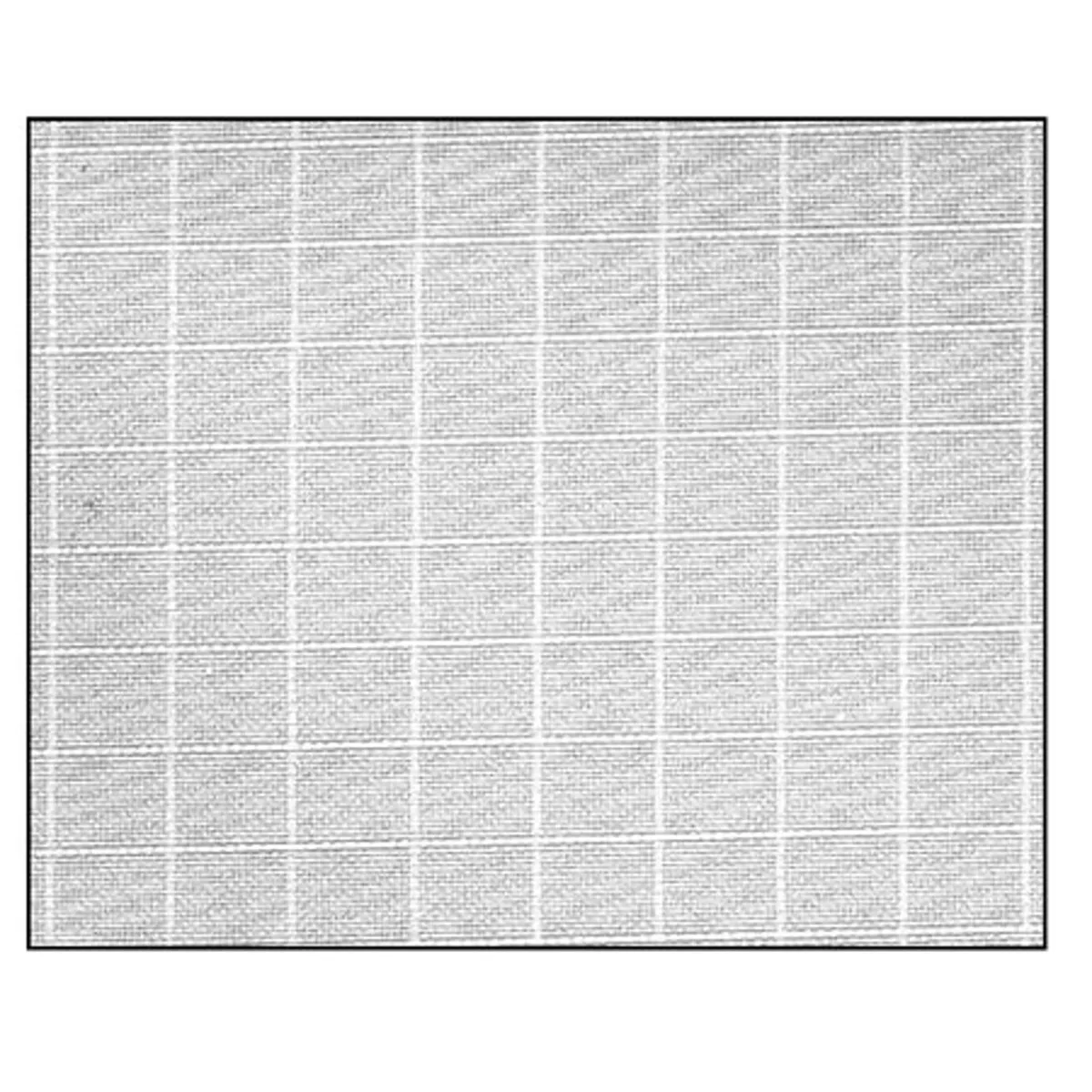 Rectangular 20 by 24 inch diffusion sheet with grid cloth texture