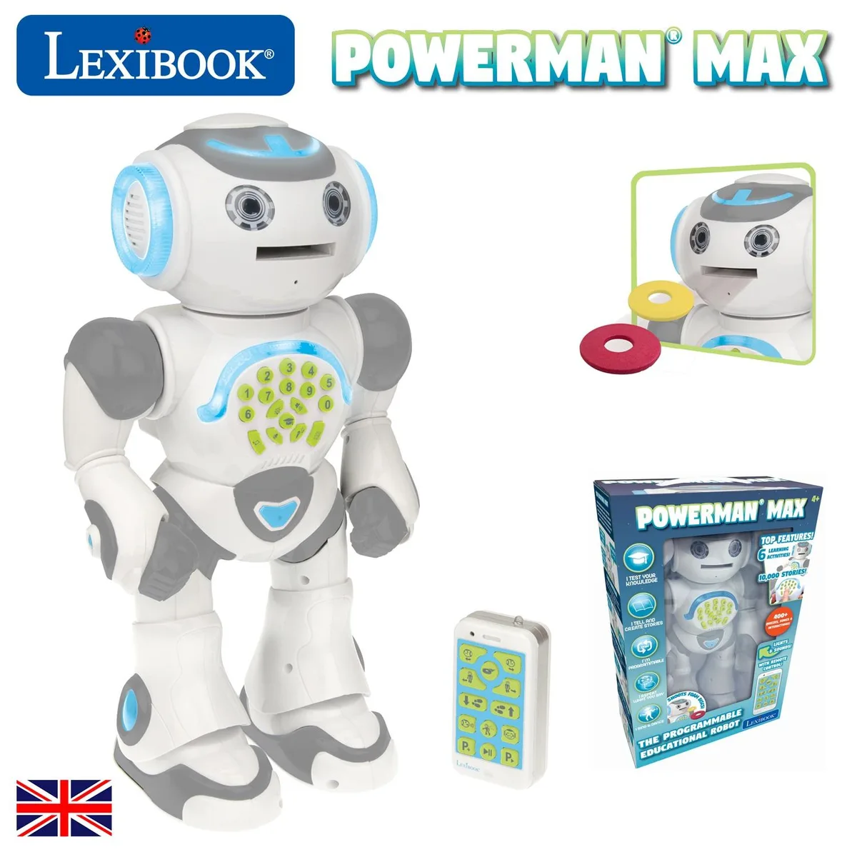 Lexibook America, Inc. Lexibook America, Inc. POWERMAN MAX Educational Robot with Story Maker and Remote Control — product photo