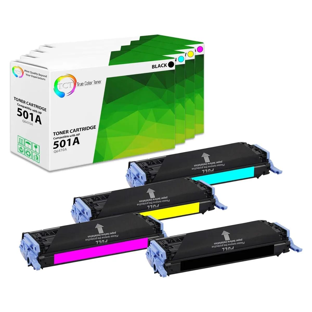 True Color Toner True Color Toner 501A 503A 4 Pack toner cartridge — product photo