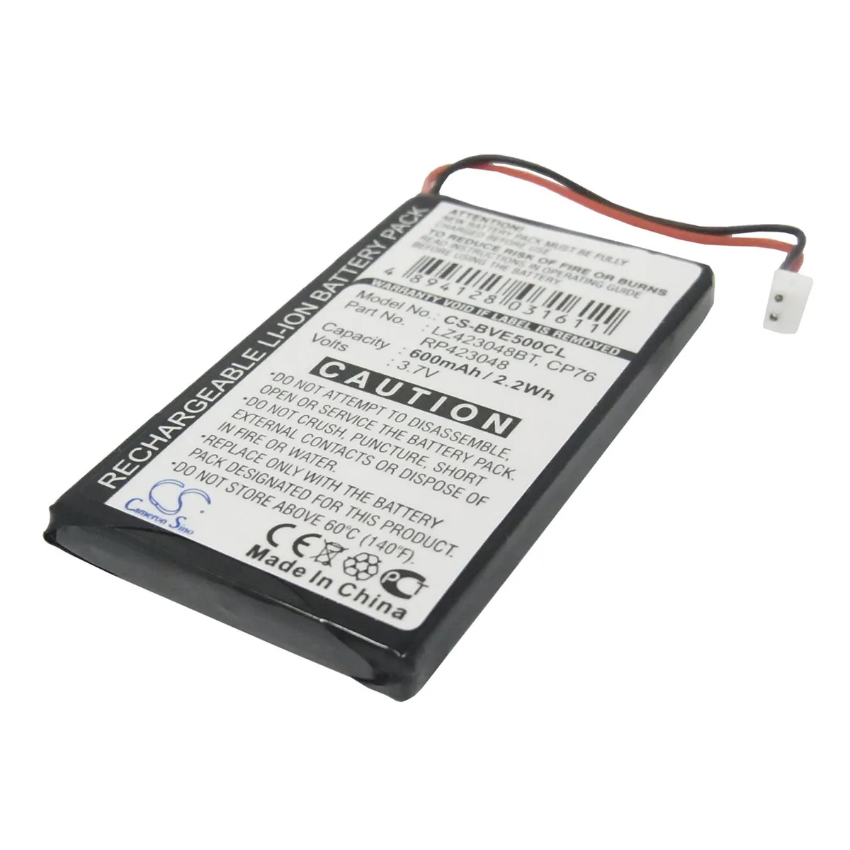 Cameron &amp; Co Cameron &amp; Co DS-CS-BVE500CL Li-ion battery 3.7V 600mAh black — product photo
