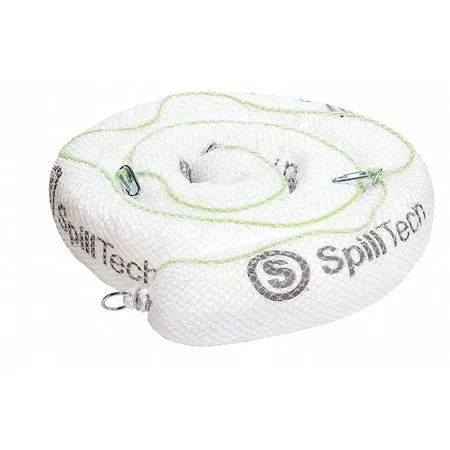 Spilltech Spilltech PREM510 Sorbent Boom 5 in x 10 ft Oil White 4 PK — product photo