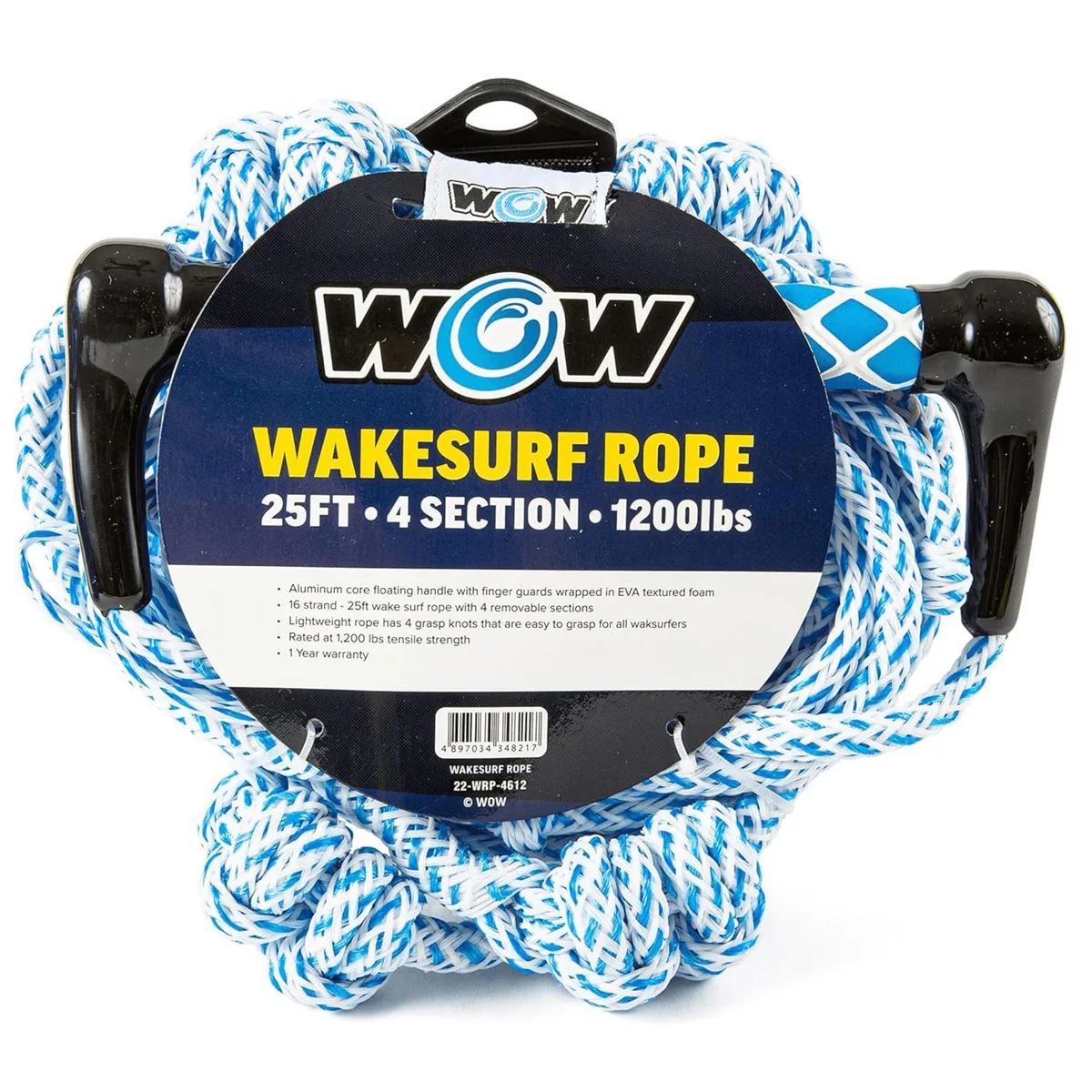 WOW Watersports WOW Watersports 25ft 4-Section Wakesurf Rope water sports gear — product photo