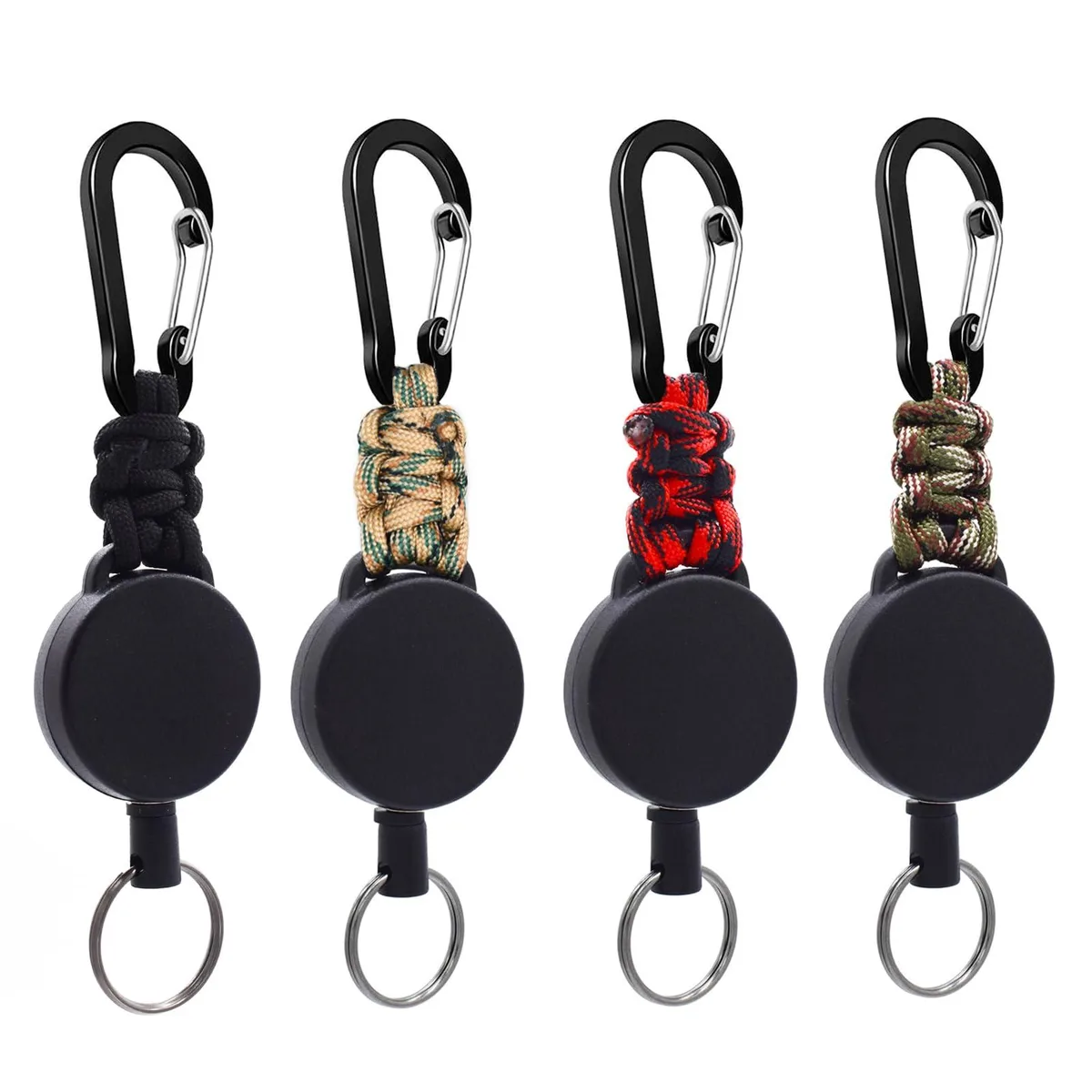  ZXKHYOR YT-827 keyholder 4-pack 60 cm steel cord 100,000 cycles — product photo