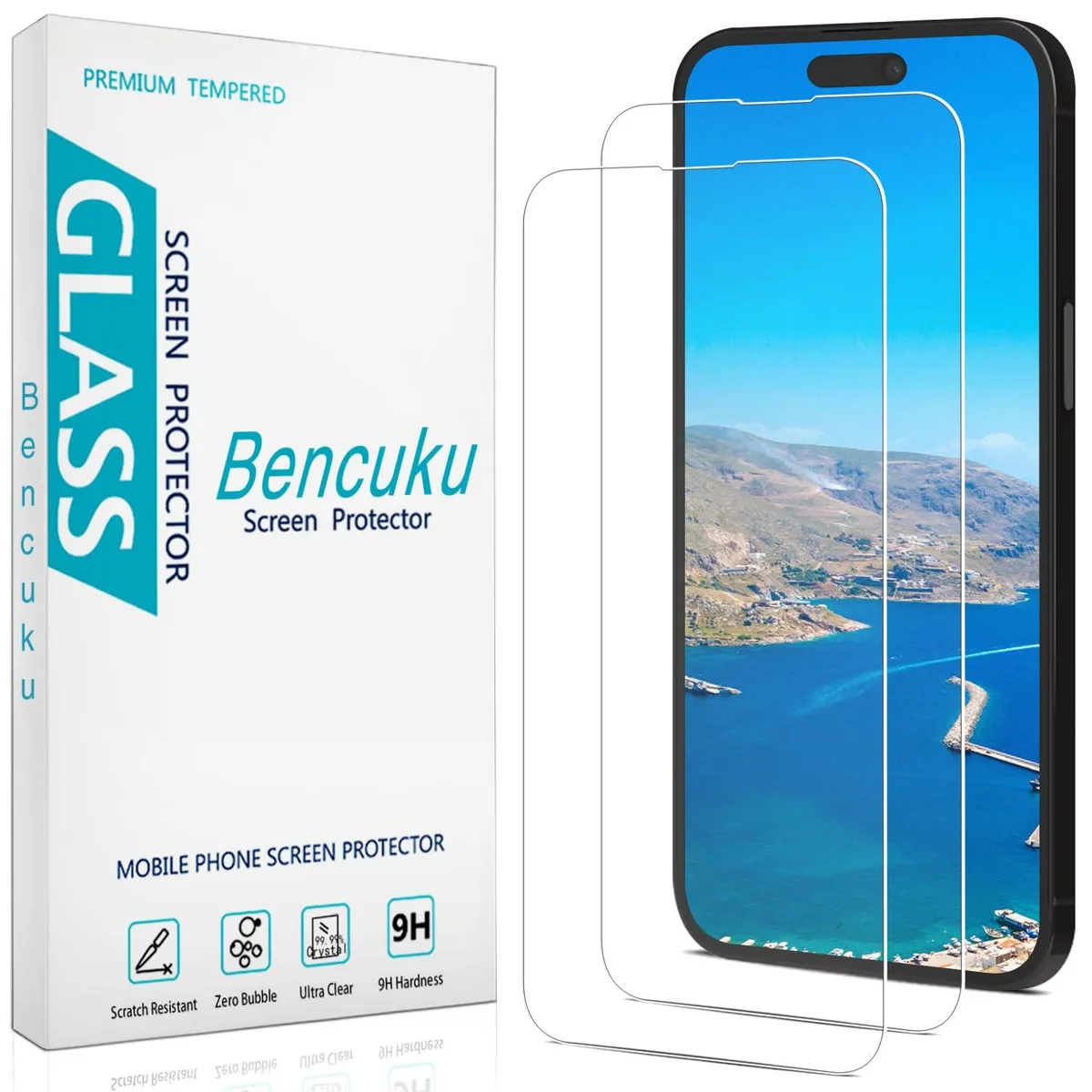  Screen Protector for iPhone 14 Pro Max 6.7 Inch Tempered Glass — product photo
