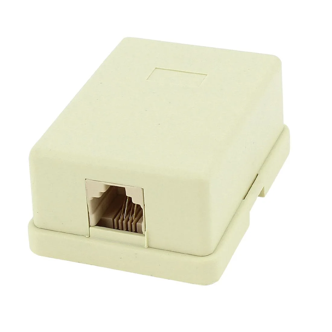 Unique-Bargains Unique-Bargains Wall Mount Keystone RJ11 Telephone Jack Beige — product photo