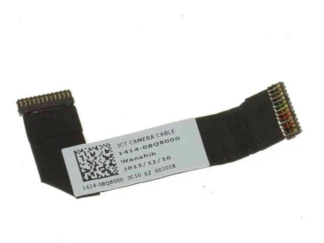 Flat flexible ribbon cable with connectors on both ends, 11 cm long, new